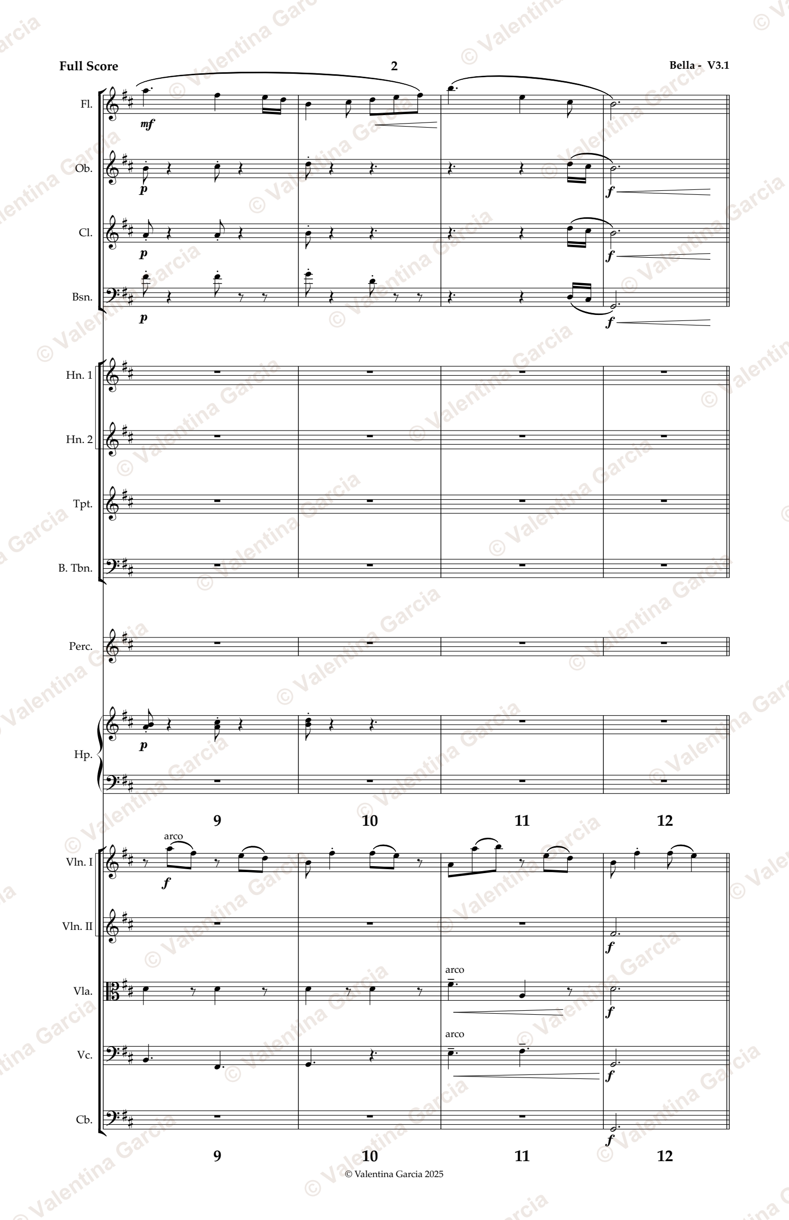 Bella score, page 2