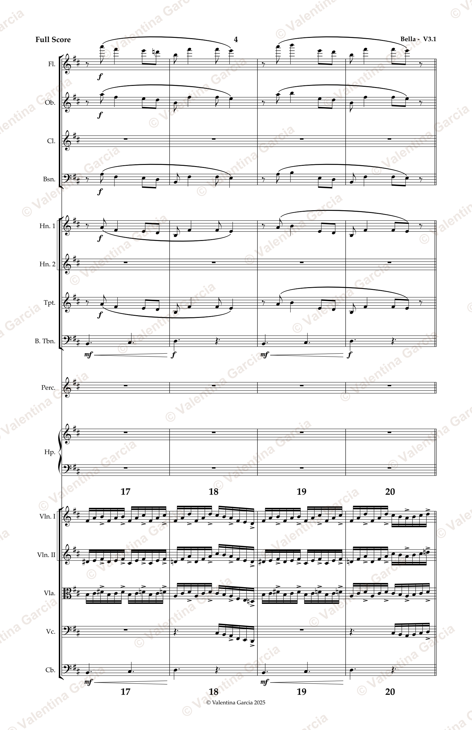 Bella score, page 4