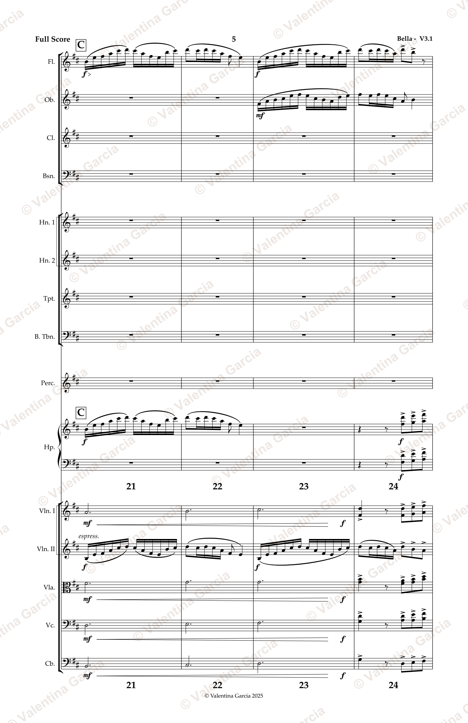 Bella score, page 5
