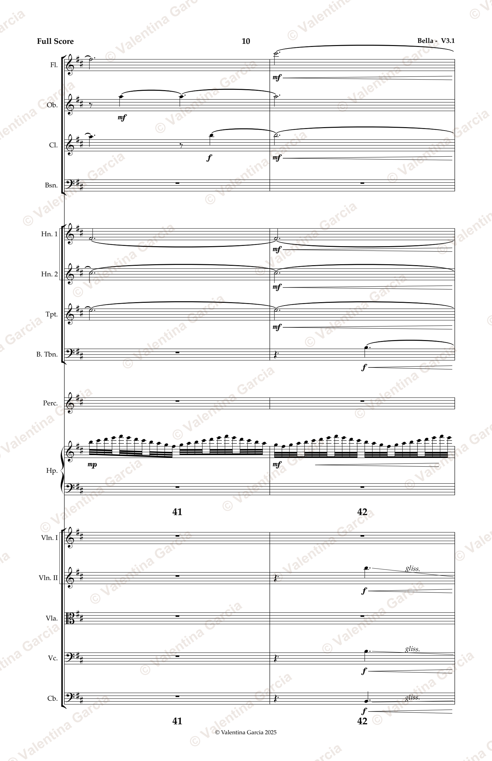 Bella score, page 10