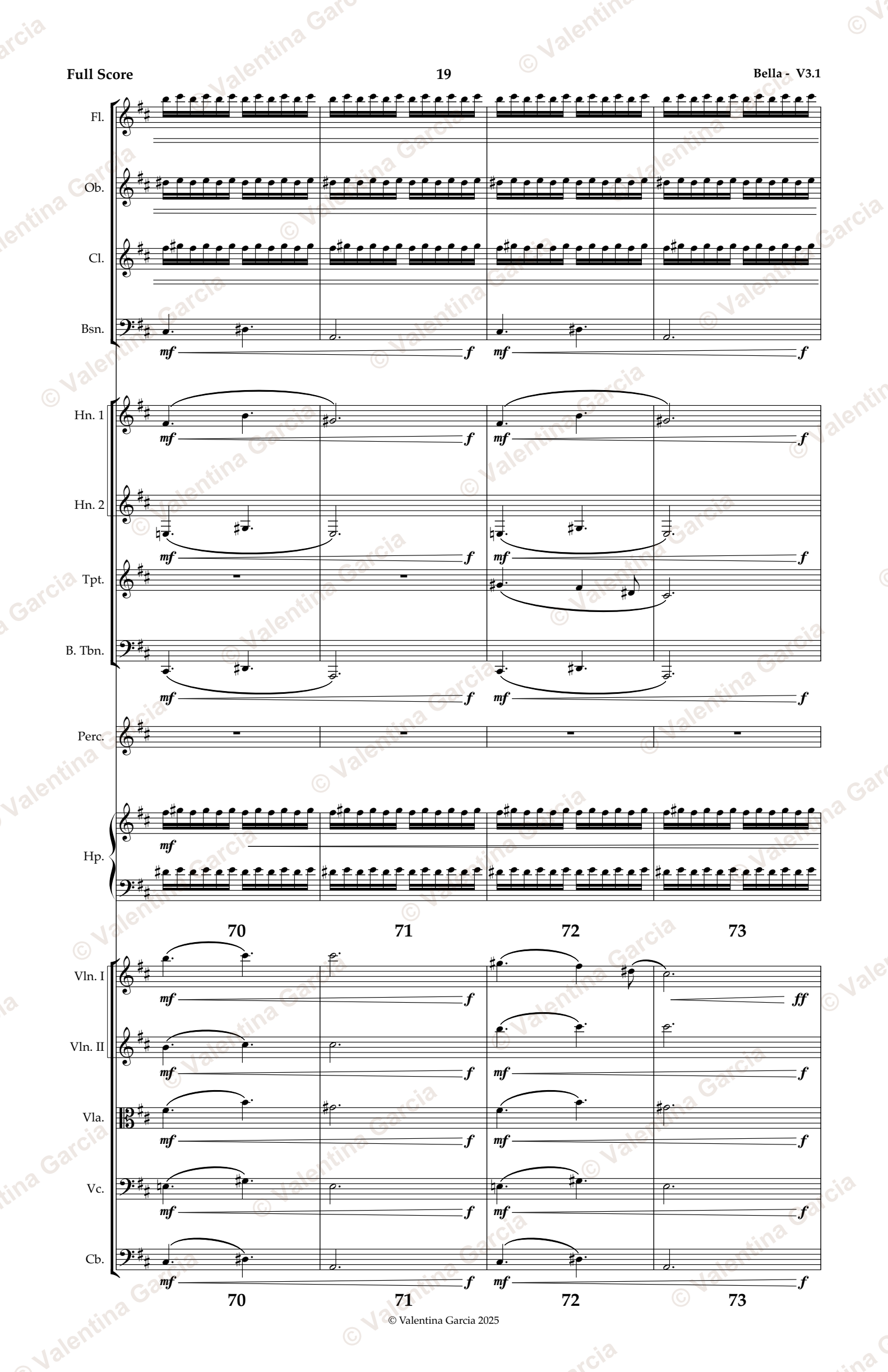 Bella score, page 19